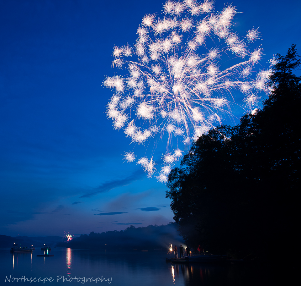 Image result for fireworks by a lake